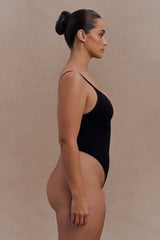 Alyssa Backless Shapewear Bodysuit - Black