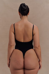 Alyssa Backless Shapewear Bodysuit - Black