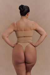 Saria High Waist Shapewear Briefs - Beige