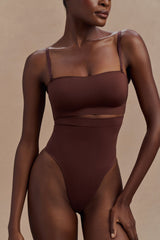 Saria High Waist Shapewear Briefs - Espresso