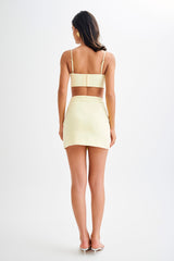 Perry Suiting Crop Top - Pastel Lemon