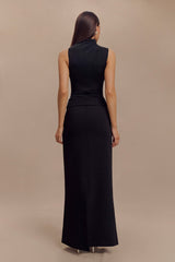 Hadleigh Sleeveless Slinky Top - Black