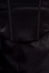 Harlow Satin Strapless Maxi Dress - Black