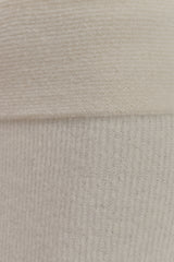 Charlotte Knit Maxi Skirt With Overlay - Ivory