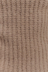 Candice Oversized Low Back Knit Jumper - Stone Marle