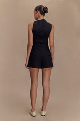Massima Linen Shorts - Black