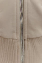 Blake Zip Front Hoodie - Stone