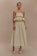 Amirah Midi Skirt - Nude