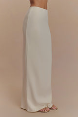 Eris Scuba Jersey Maxi Skirt - Ivory