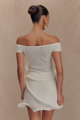 Haisley Knit Mini Skirt - Ivory