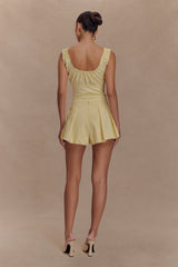 Issy Cotton Shorts - Lemon