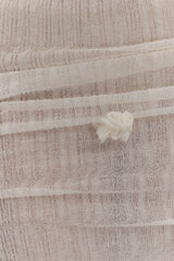 Orianna Orchid Knit Maxi Skirt - Ivory