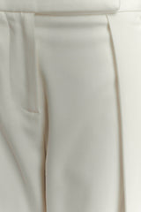 Penelope Pleated High Waisted Pants - Ivory