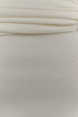 Irene Gathered Knit Top - Ivory