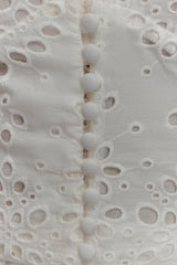 Arla Sleeveless Broderie Top - White