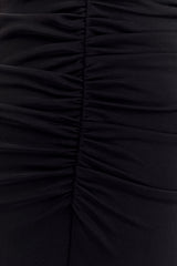 Vienna Slinky Cut Out Maxi Dress - Black
