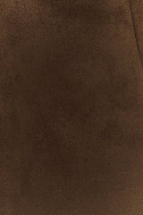 Hayes Faux Suede Midi Skirt - Chocolate