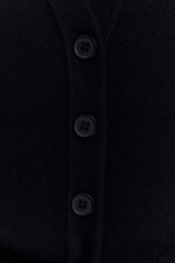 Alexia Buttoned Oversized Cardigan - Black
