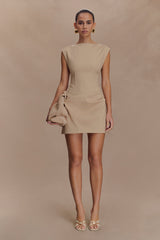 Baylor Faux Suede Bag - Natural