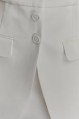 Ruth Cotton Halter Mini Dress - Ivory