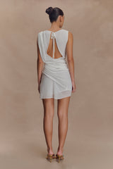Oria Chiffon Mini Dress - White