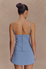 Jaime Suiting Mini Skort - Ocean Blue