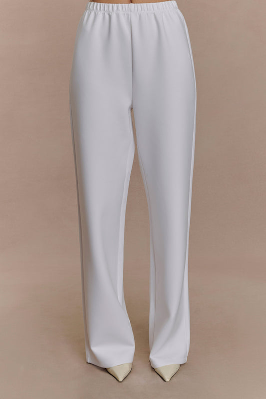 August Straight Leg Jogger - Ivory