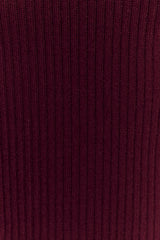 Natalya Ribbed Knit Cami Top - Merlot