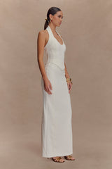 Meadow Corset Halter Top - White