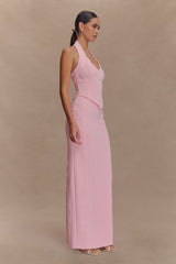 Alma High Waist Maxi Skirt - Candy Pink