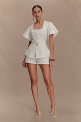 Annalee Cotton Shorts - White