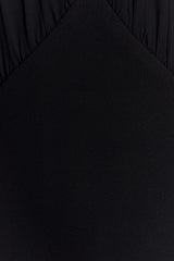Mierah Halter Midi Dress - Black
