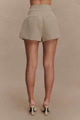 Alden High Waisted Short - Pebble