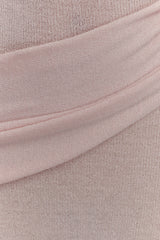 Alexius One Shoulder Knit Maxi Dress - Dusty Pink