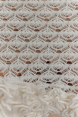 Aileen Ruffle Crochet Mini Dress - Ivory