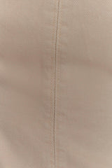 Oakley Strapless Scallop Denim Top - Stone Wash