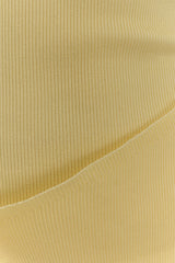 Rian Strapless Knit Mini Dress - Lemon