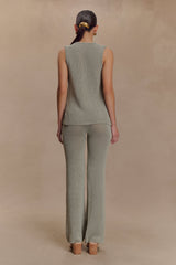 Malani Knit Top With Hardware - Sage