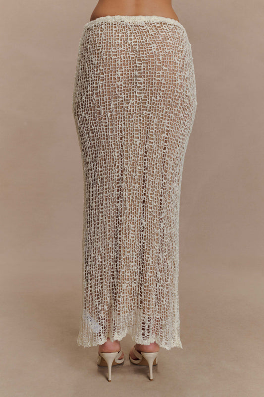 Cordelia Knit Maxi Skirt - Ivory