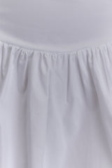 Janis Cotton Frill Mini Dress - White