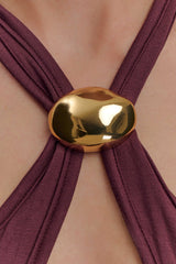 Ramona Modal Tank Top With Hardware - Mahogany