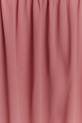 Georgina Chiffon Midi Dress - Burnt Rose