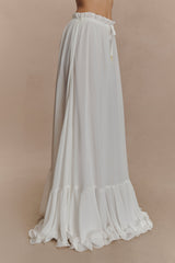 Carlie Chiffon Maxi Skirt - Ivory