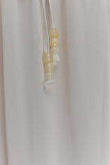 Carlie Chiffon Cross Tie Top - Ivory