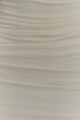 Hayden Long Sleeve Plunge Maxi Dress - Ivory
