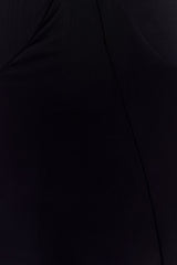Juliet Slinky Maxi Dress With Scarf - Black