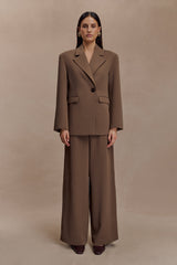 Mateo Oversized Blazer - Cacao Brown