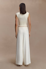 Sharpay Sleeveless Knit Top - Ivory