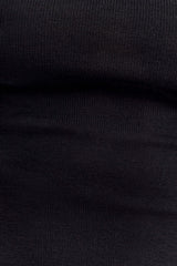 Paedyn Merino Wool Ribbed Long Sleeve Top - Black