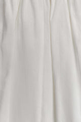 Greta Gathered Maxi Skirt - White